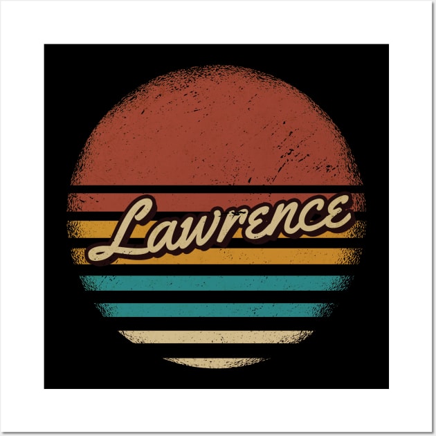 Lawrence Vintage Text Wall Art by JamexAlisa